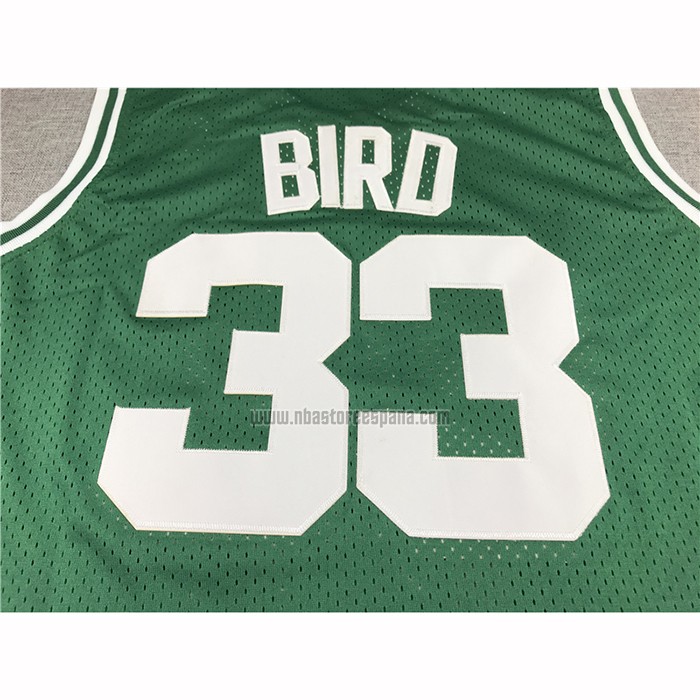Camiseta Boston Celtics Larry Bird NO 33 Mitchell & Ness 1985-86 Verde